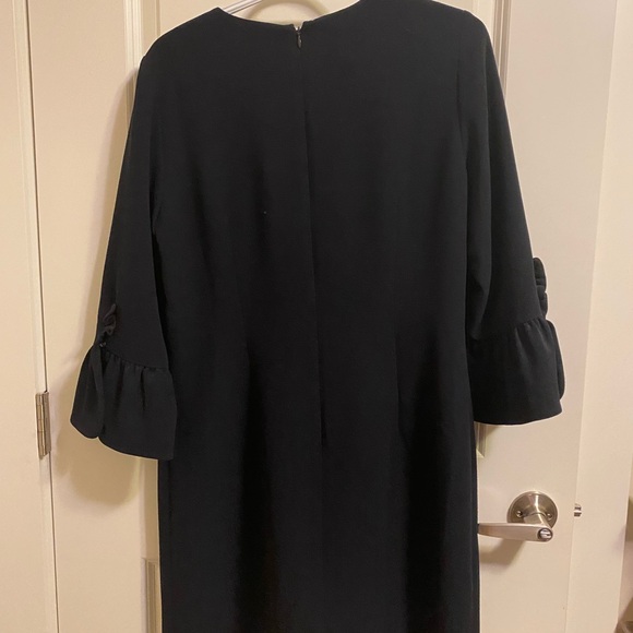 Navy Ruffle Sleeve Dress - Picture 3 of 3